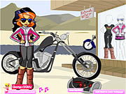 Dress up games: Paixnidi Biker Betty.