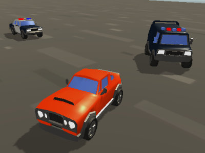 car vs police game