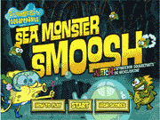 Sponge Bob sea monster smoosh game
